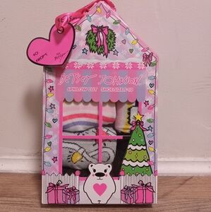 Betsey Johnson sock set 6 pack, Size 5-10, low cut